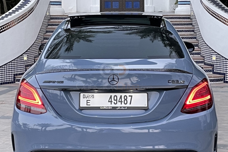 Gray Mercedes Benz AMG C63 2020