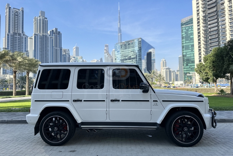 White Mercedes Benz AMG G63 Double Night Package 2021