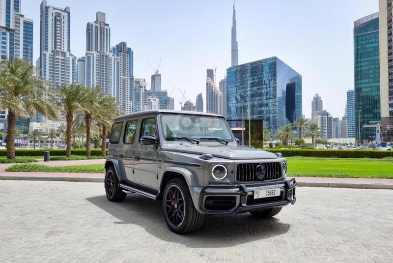 Matte Gray Mercedes Benz AMG G63 Double Night Package 2022