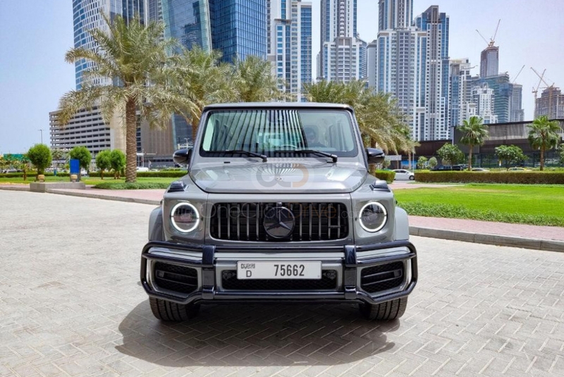 Matte Gray Mercedes Benz AMG G63 Double Night Package 2022