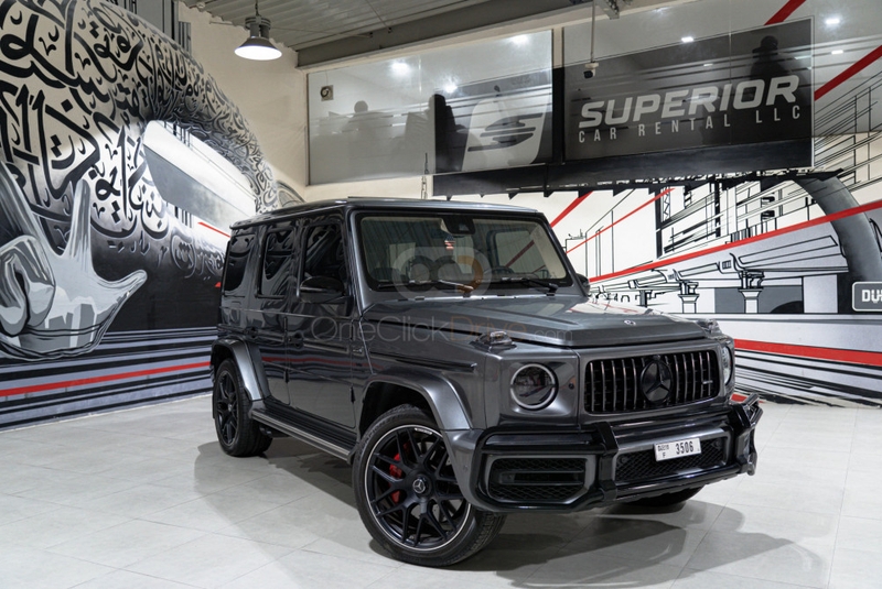 Gray Mercedes Benz AMG G63 Double Night Package 2023
