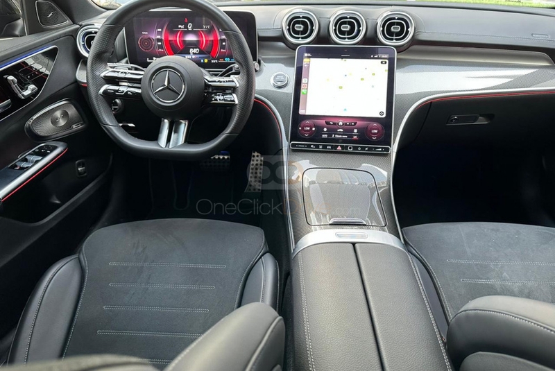 zwart Mercedes-Benz C200 2022