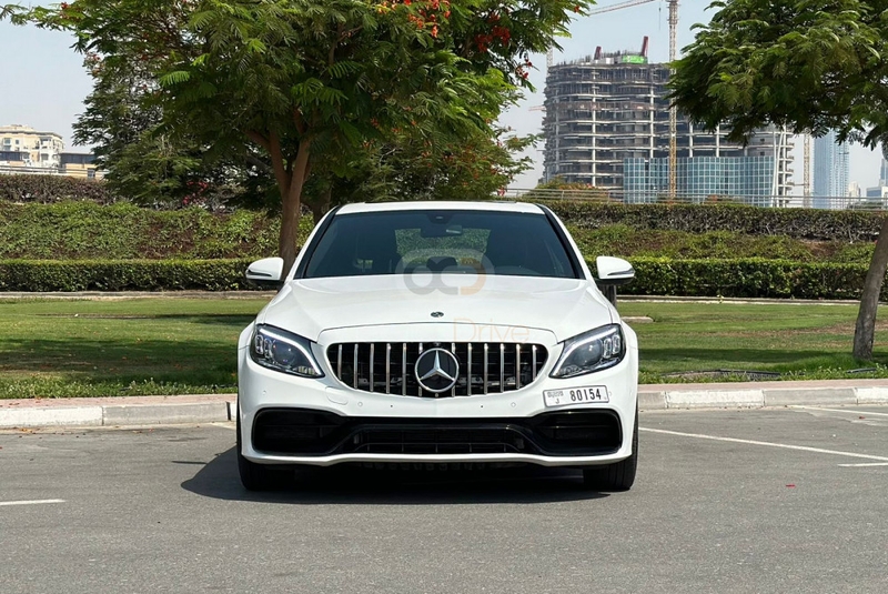 White Mercedes Benz C300 2021
