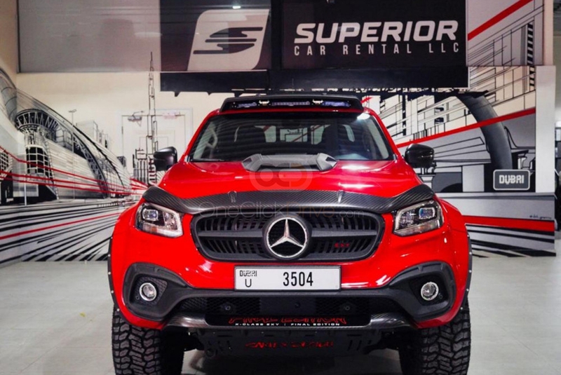 Red Mercedes Benz X350 Special Edition 2021