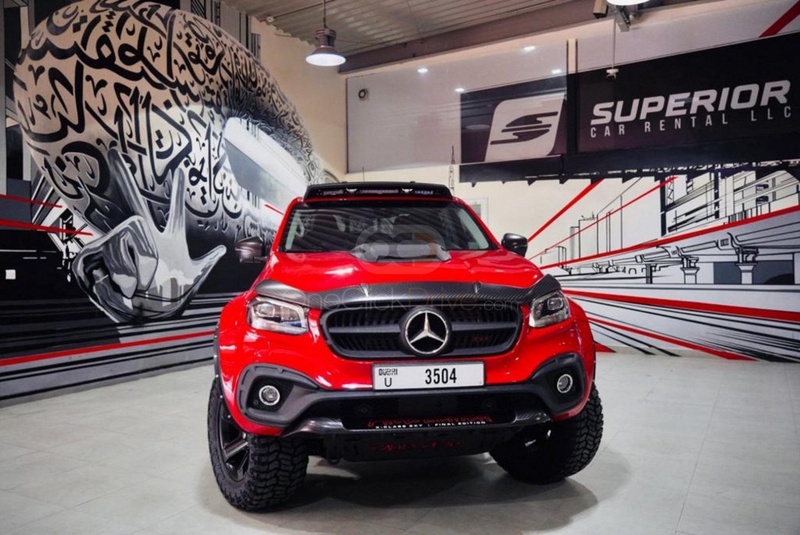 Red Mercedes Benz X350 Special Edition 2021