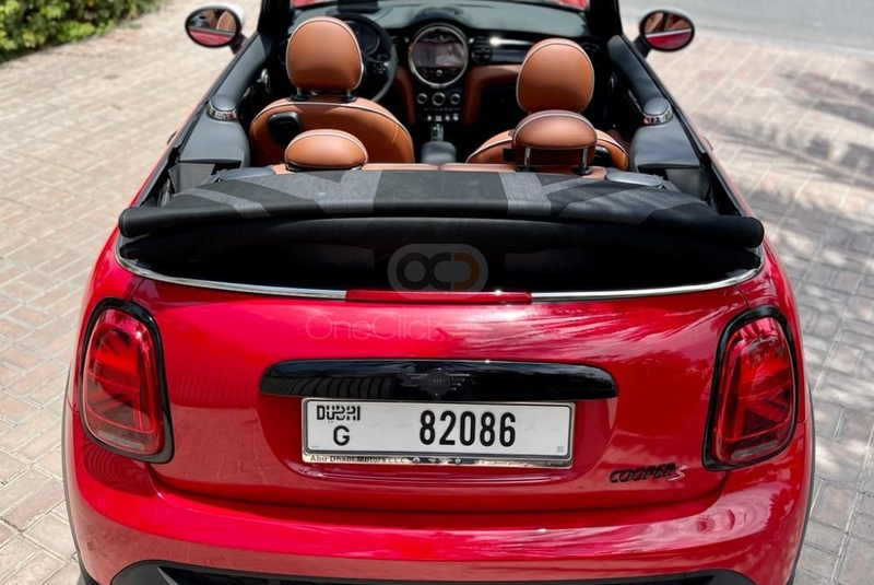 rood Mini Cooper S Cabrio 2023