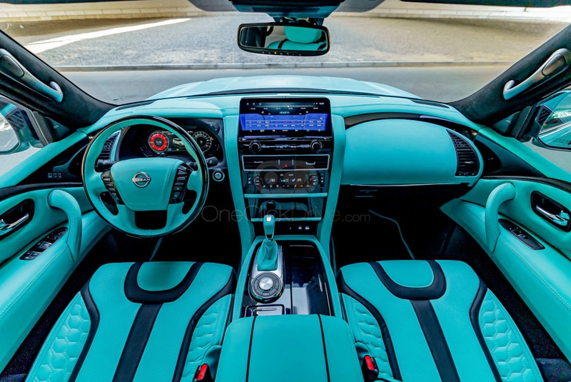 Turquoise Nissan Patrol Platinum V8 2021