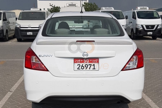White Nissan Sunny 2019