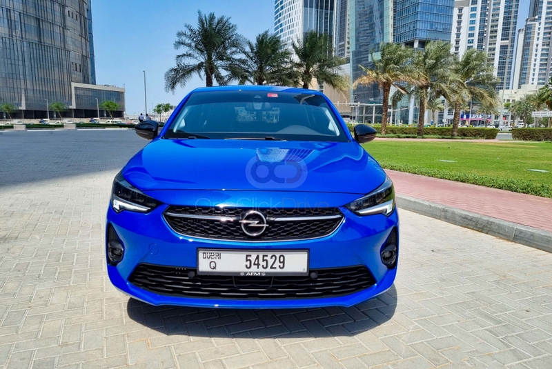 Blue Opel Corsa 2022
