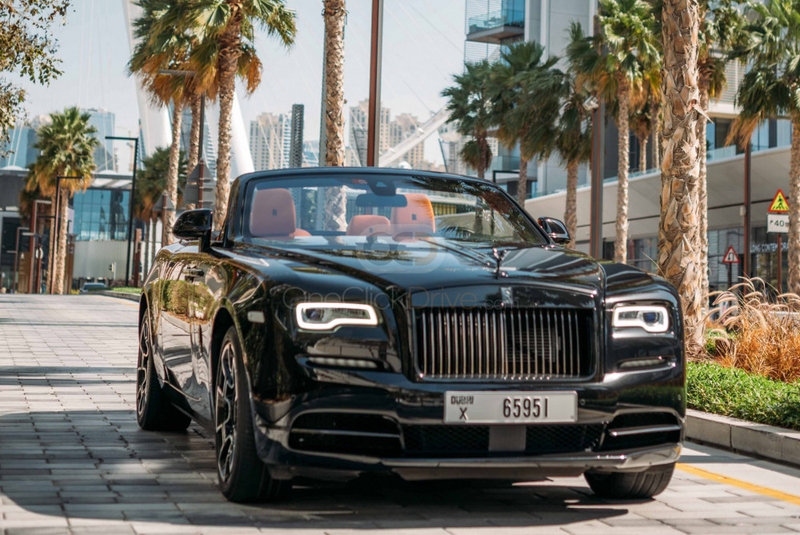 Weiß Rolls Royce Dawn Black-Abzeichen 2018
