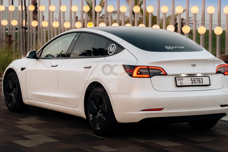 Blanco Tesla Modelo 3 Estándar Plus 2022