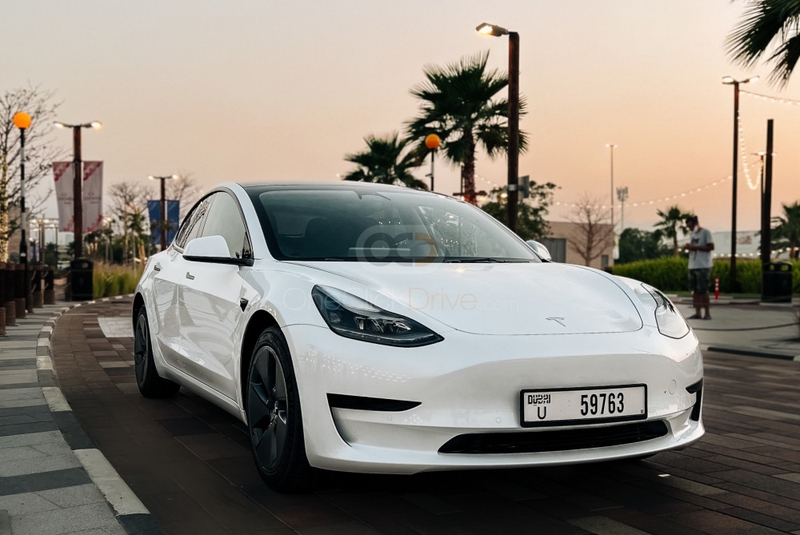 White Tesla Model 3 Standard Plus 2022