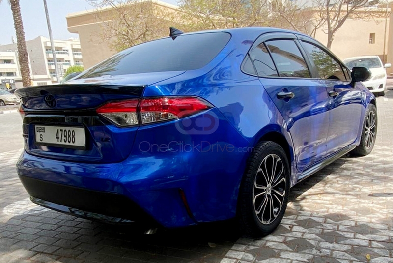 Blue Toyota Corolla 2020