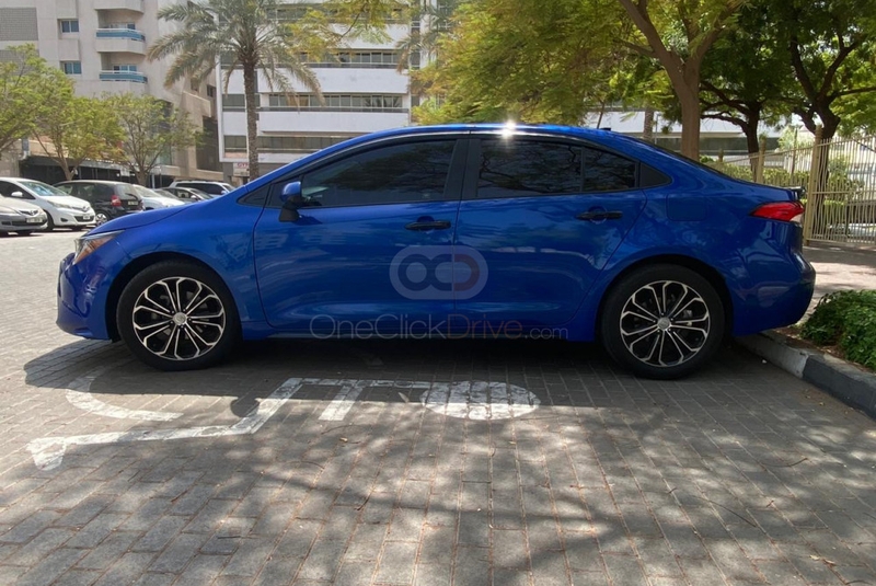 Blue Toyota Corolla 2020