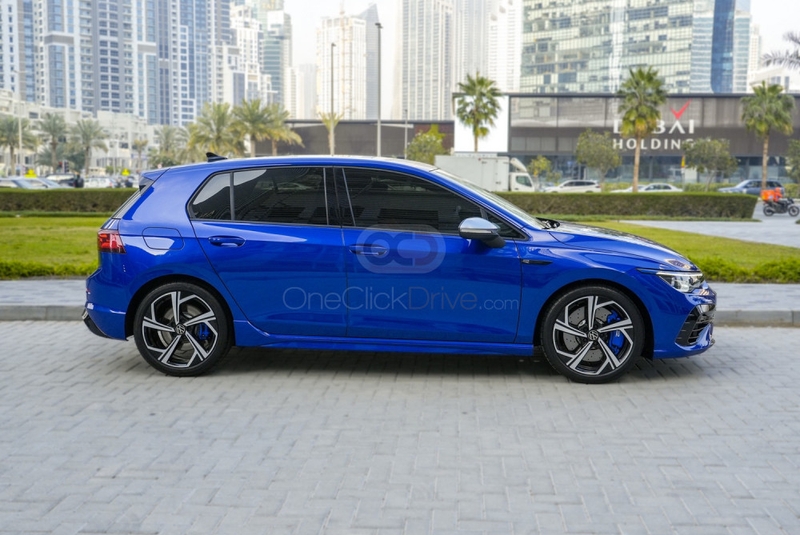Blue Volkswagen Golf R 2023