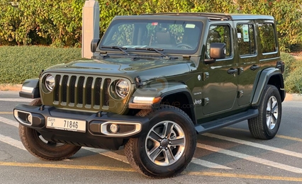 Rent Jeep Wrangler Unlimited Sahara Edition 2022 Car in Abu Dhabi at AED  600/day