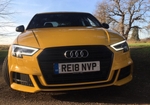 Yellow Audi A3 S Line 2018