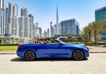 Blue BMW 420i Convertible 2021