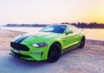 Green Ford Mustang GT Coupe V8 2020