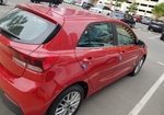 Red Kia Rio Hatchback 2020