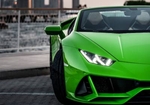 Verde Lamborghini Huracan Evo Spyder 2022