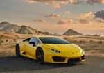 Sarı Lamborghini Huracan 2018