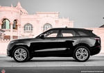 zwart Landrover Range Rover Velar 2021