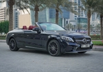 Blue Mercedes Benz C300 Convertible 2020