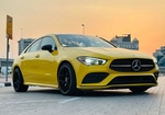 Yellow Mercedes Benz CLA 250 2022