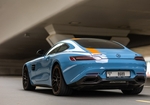 синий Мерседес Бенц AMG GT 2020