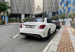 White Mercedes Benz C200 2020