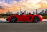 Zilver Porsche 718 Boxster GTS 2021