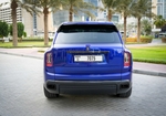 Blue Rolls Royce Cullinan Black Badge 2022