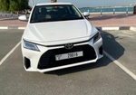 White Toyota Yaris Sedan 2023