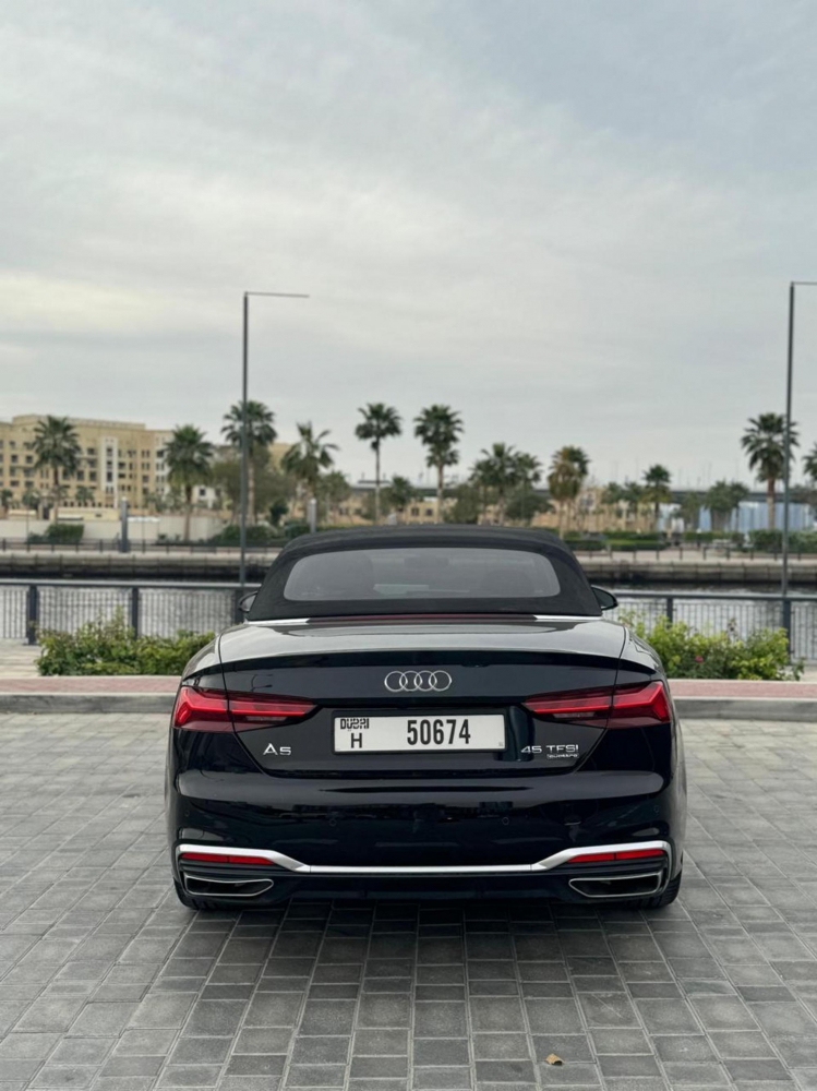 Black Audi A5 Convertible 2022