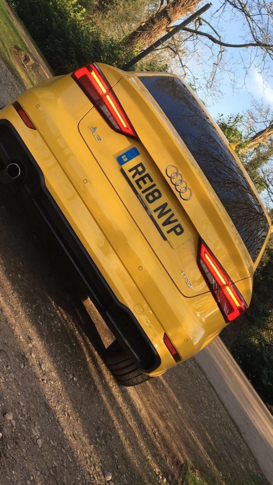 Sarı Audi A3 S Hattı 2018