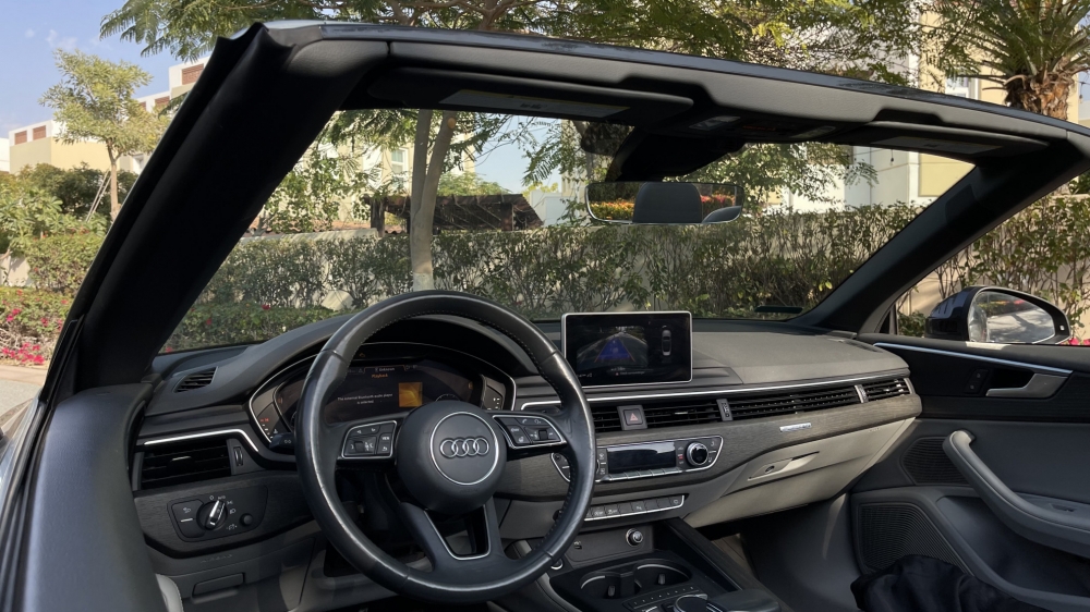 Silver Audi A5 Convertible 2018