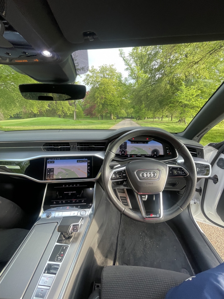 White Audi A7 2019