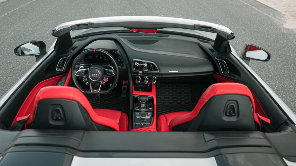 Weiß Audi R8 Spyder 2020