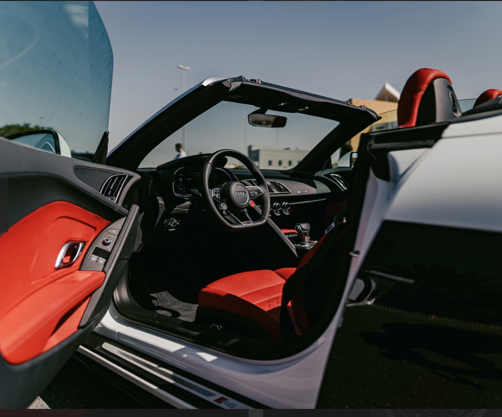 wit Audi R8 Spyder 2022