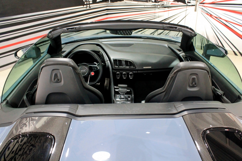 Grey Audi R8 V10 Spyder 2020