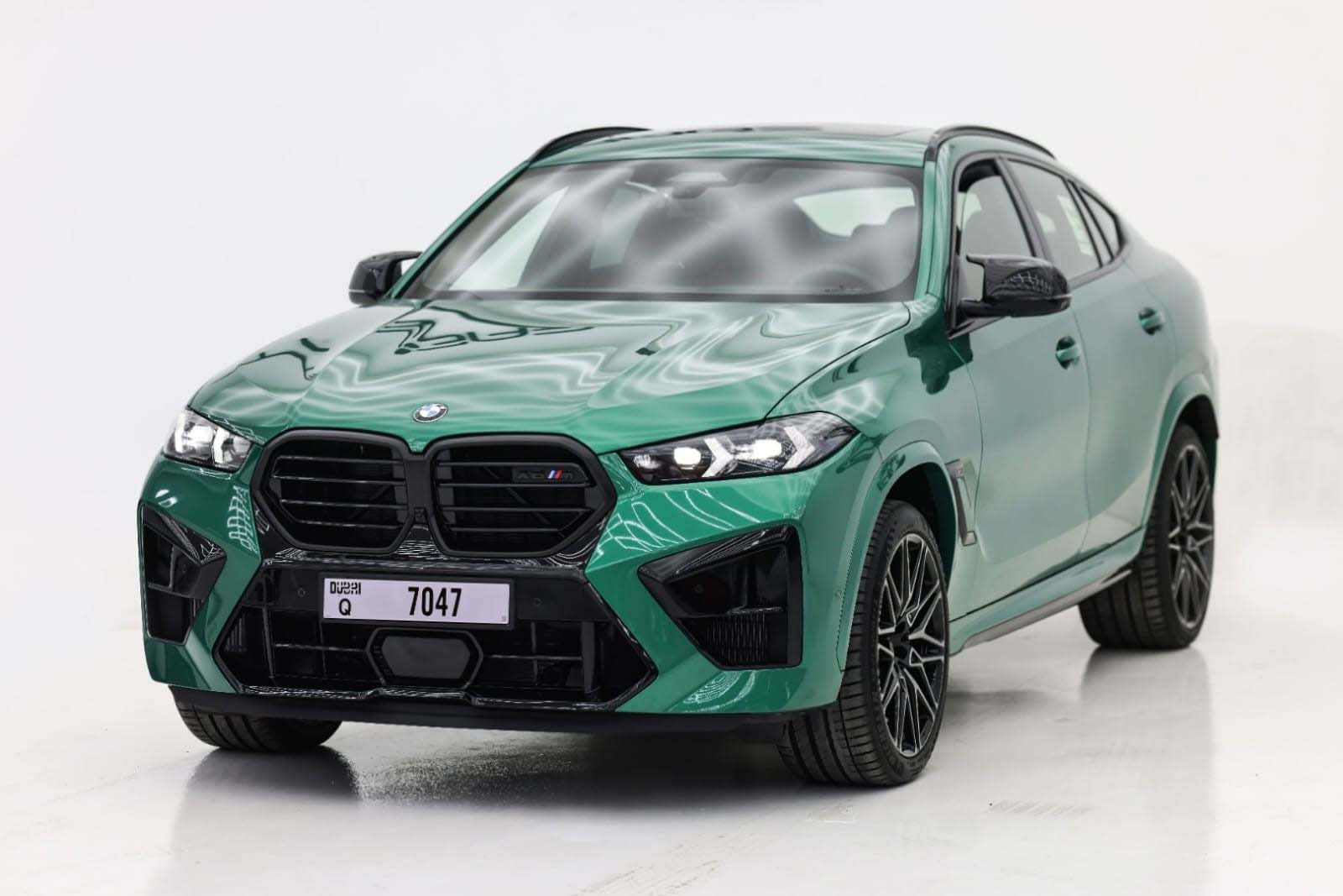 Green BMW X6 M Competition 2024