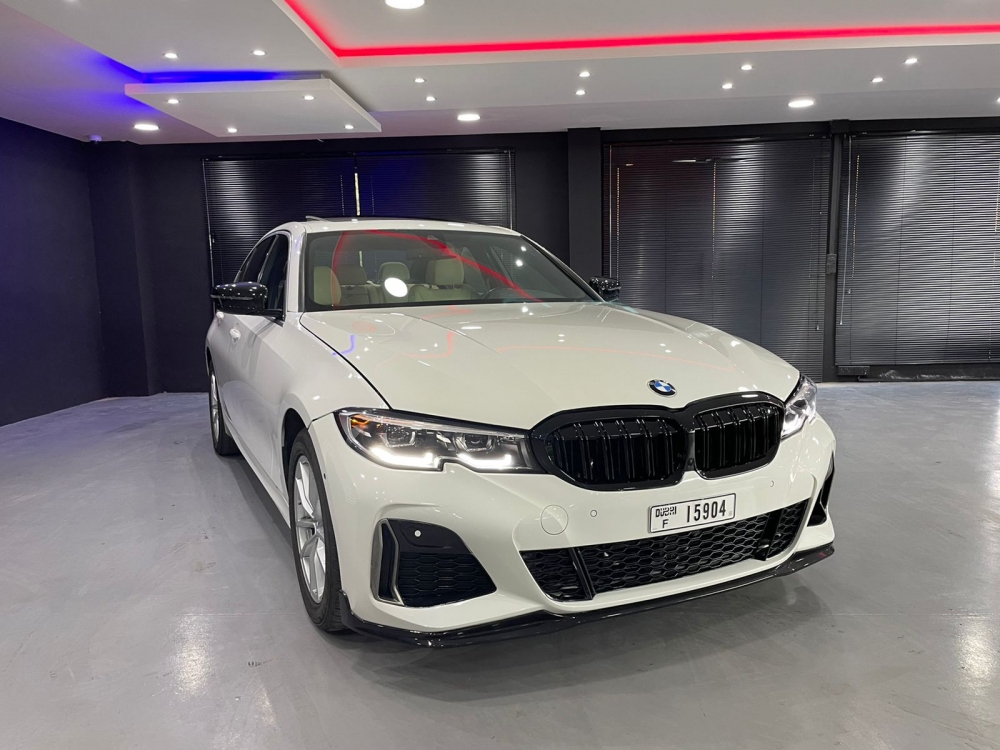 White BMW 330i 2020