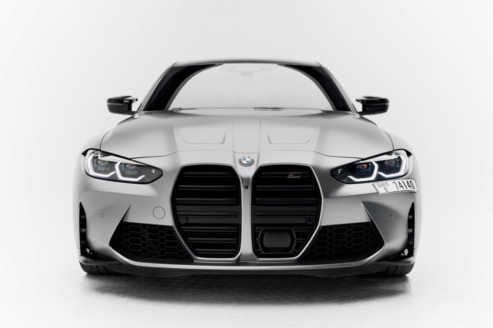 Silbermetallic BMW M3-Wettbewerb 2021
