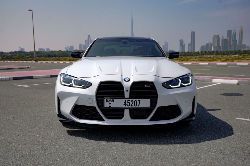 blanc BMW  M3  Competition 2024