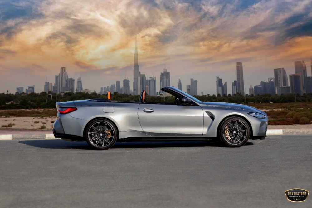Gray BMW M4 Competition Convertible 2023