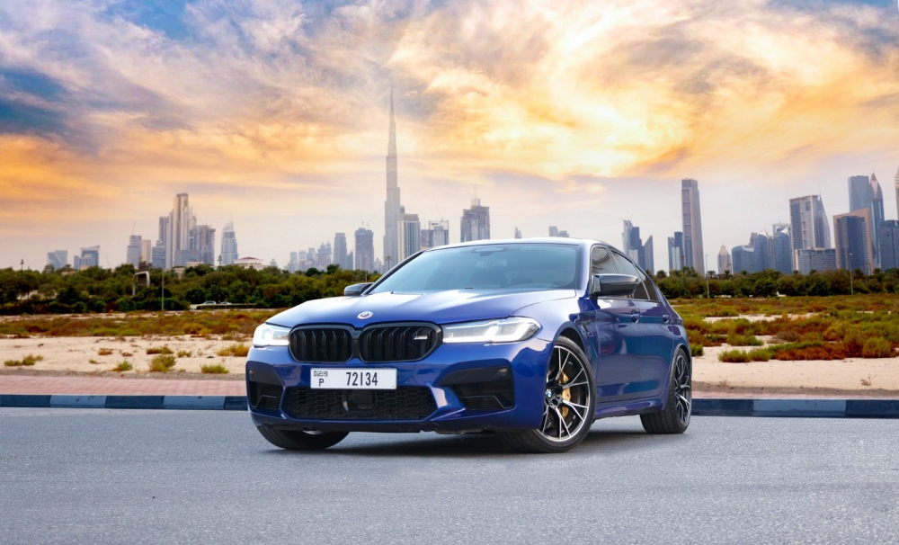 Blue BMW M5 Competition 2022