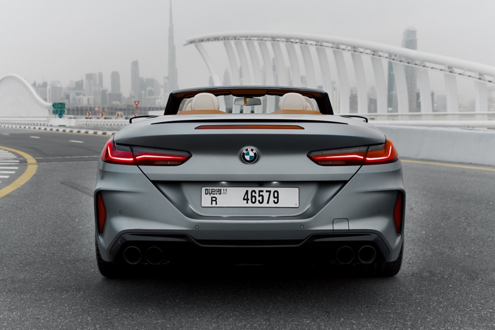 Gray BMW M8 Competition Convertible 2020
