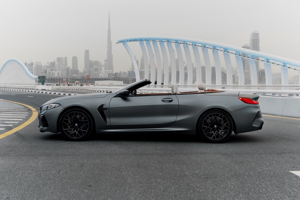 Gray BMW M8 Competition Convertible 2020