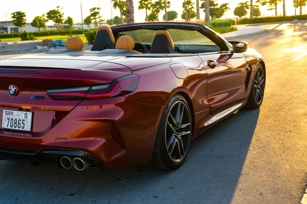 Red BMW M8 Competition Convertible 2020